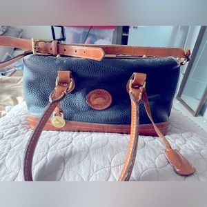 Vintage Dooney & Bourke Leather Dr . Tote Shoulder Bag